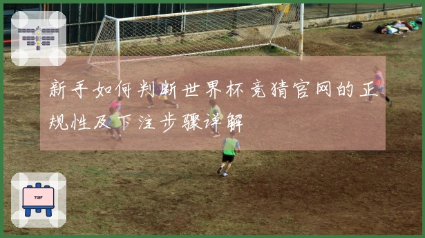 新手如何判断世界杯竞猜官网的正规性及下注步骤详解